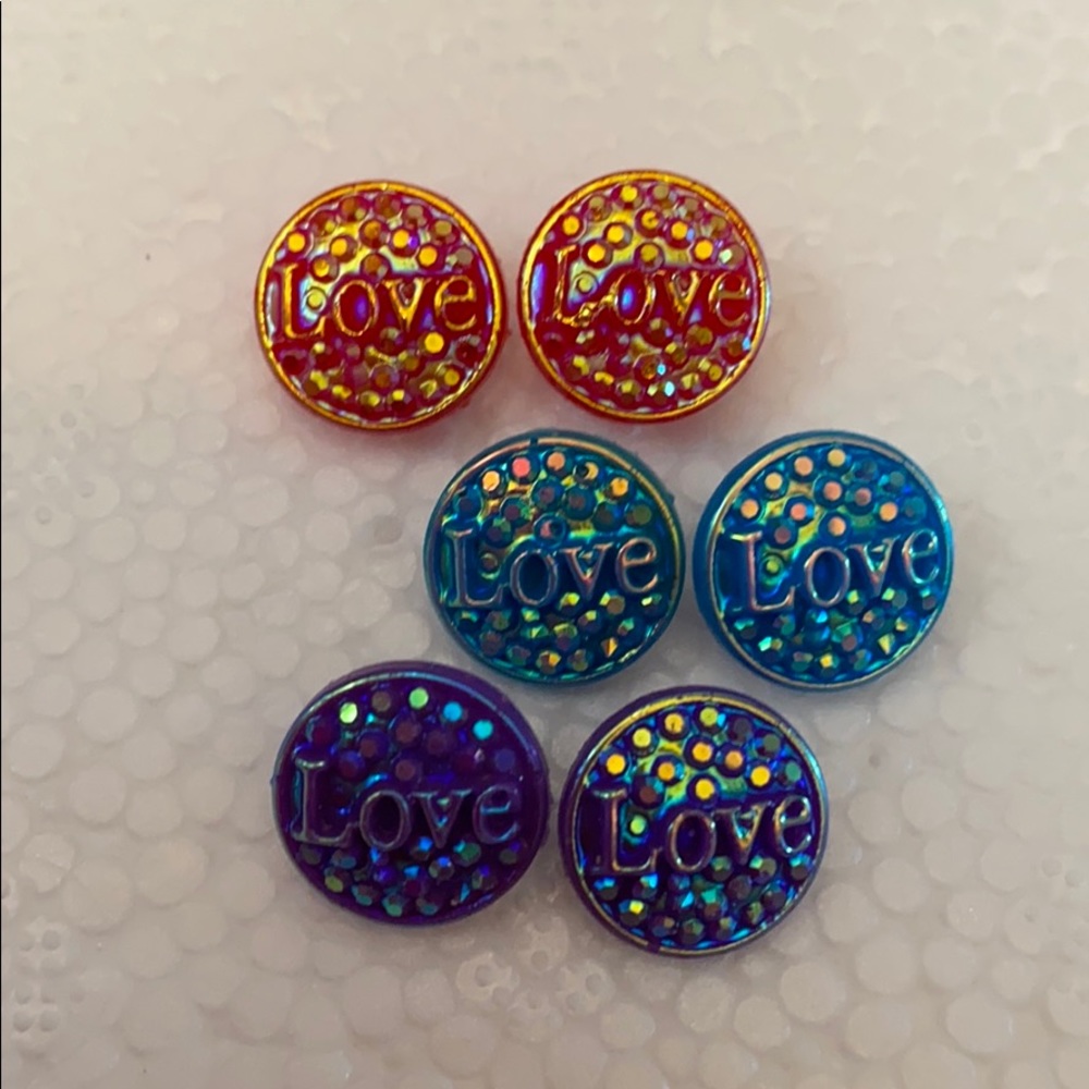 🌟5/$15🆕🤩Druzy Style “Love Sparkle” Earrings 3